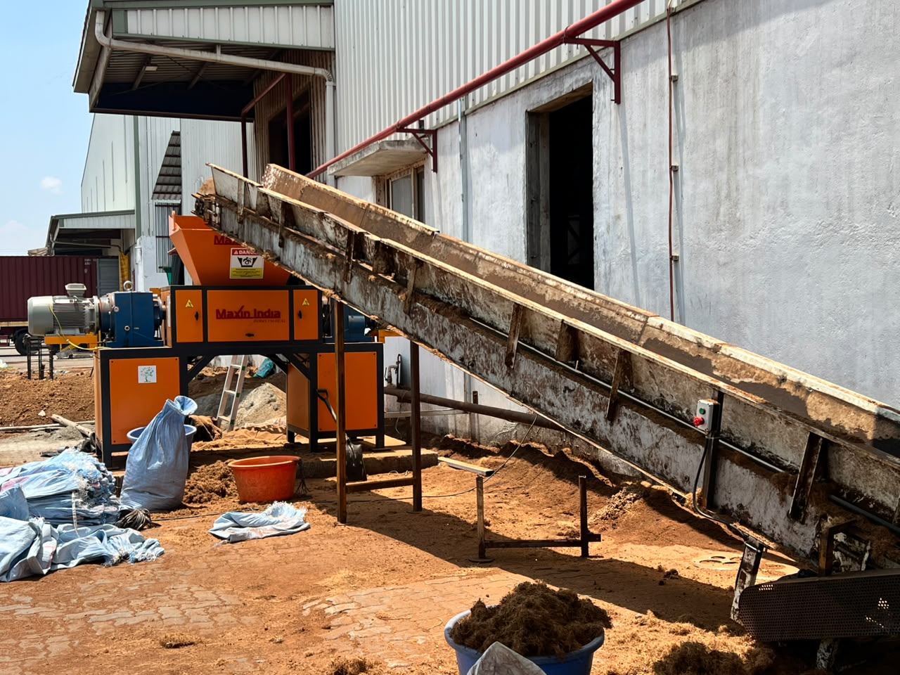 Coconut Fibre Shredder Machine Successfully Installed in Tiruppur, Tamil Nadu | MAXIN INDIA