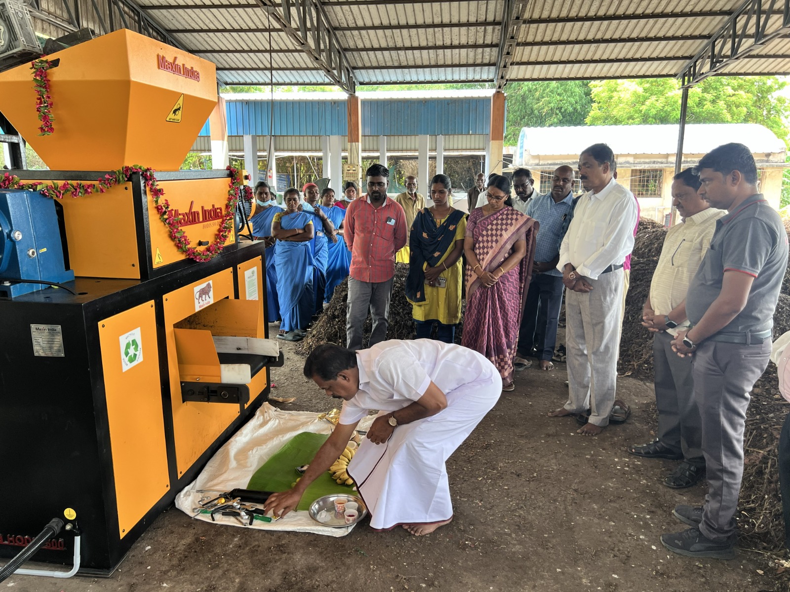 ♻️ MAXIN INDIA ORGANIC WASTE SHREDDER INSTALLED AT AVINASHI MUNICIPALITY, TAMIL NADU